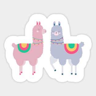 Llama Love Sticker